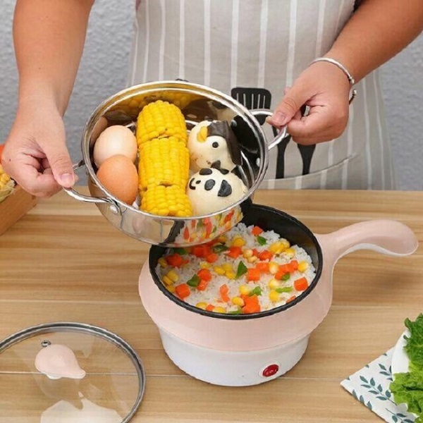 Ca nấu mì, nấu lẩu đa năng 2 tầng có tay cầm cao cấp - MULTI FUNCTION
