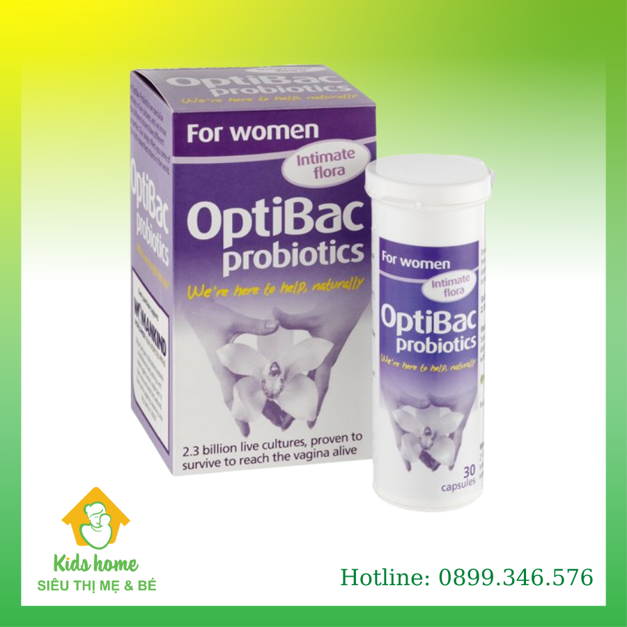 Men Vi Sinh Optibac For Women 30 Viên - Tím