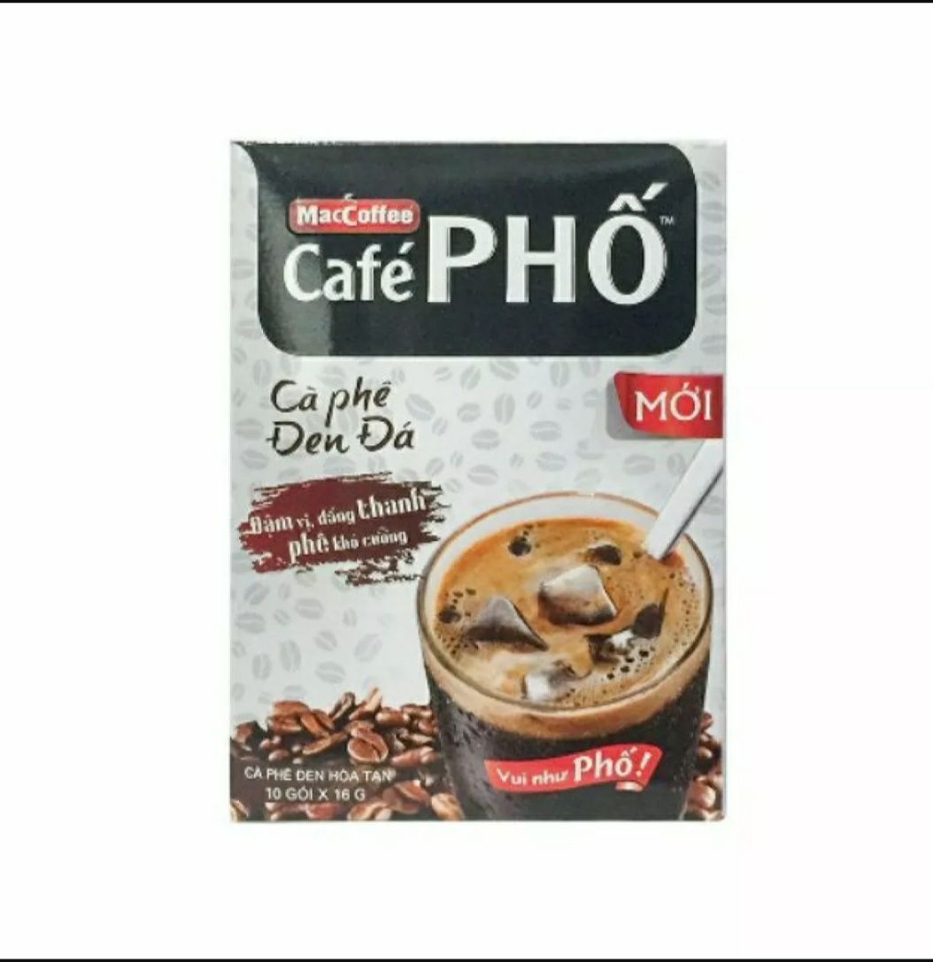 [HCM]Cà phê phố đen đá (1 Hộp 10 gói x 16g)