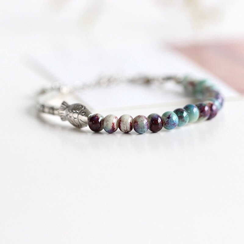 LẮC TAY ĐÁ SỎI HANDMADE - VTTH12