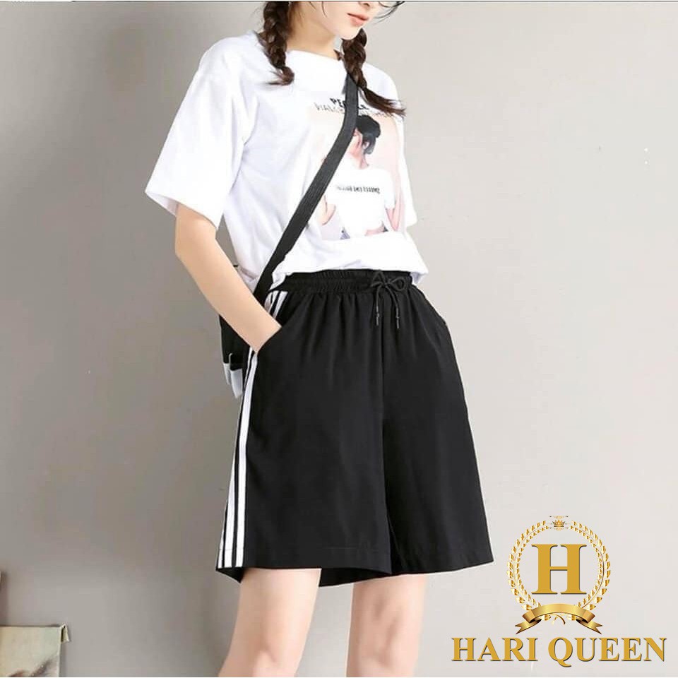 Quần đùi nữ 3 sọc cá tính HARI0420