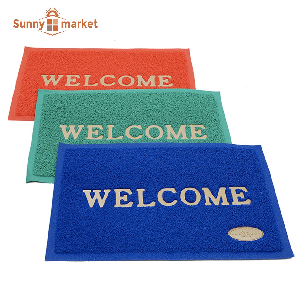 Thảm welcome chống trơn trượt, kích thước 40x60cm, thảm chùi chân welcome 40x60cm