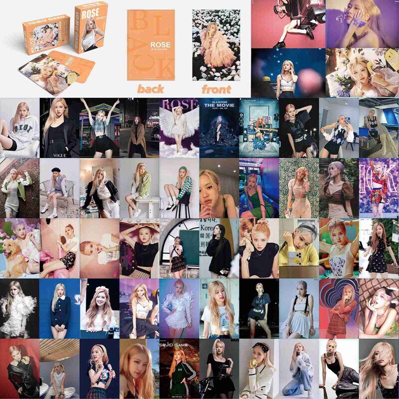 Set 55 lomo card Blackpink Rose Mẫu 2