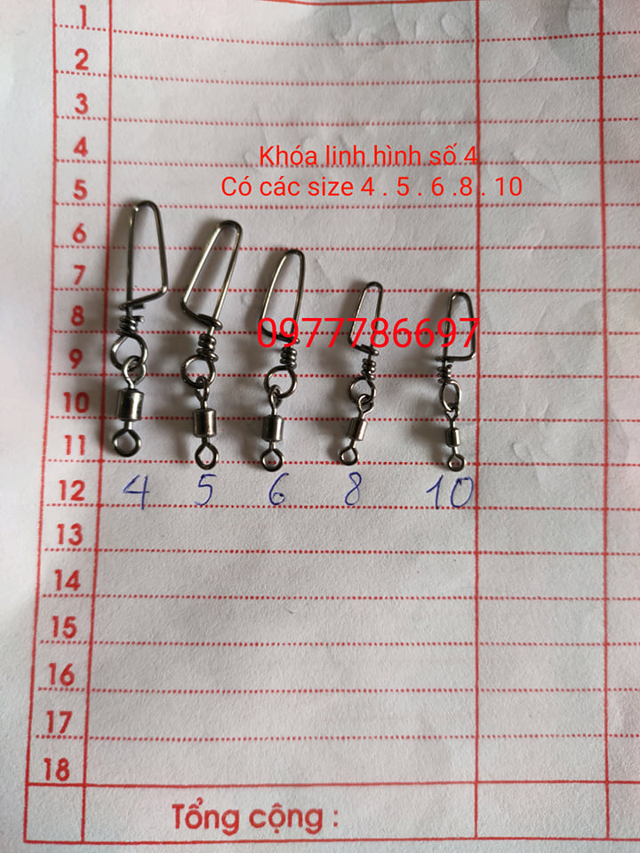 khóa link móc mồi thép đen