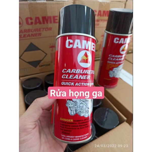 CHAI XỊT RỬA BÌNH XĂNG CON, HỌNG GA,  CAMEL(hình con lạc đà), 450g