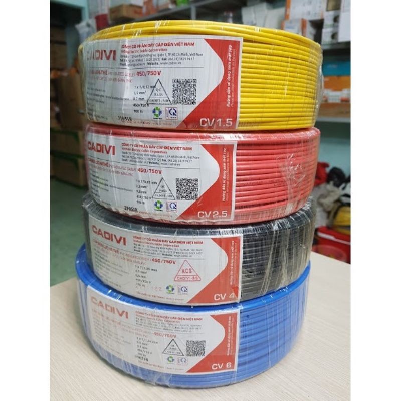 Dây điện đơn cadivi CV 2.5