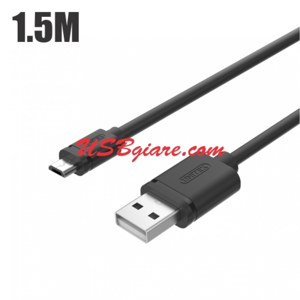 Cáp micro usb sang usb 1.5m unitek y-c434gbk