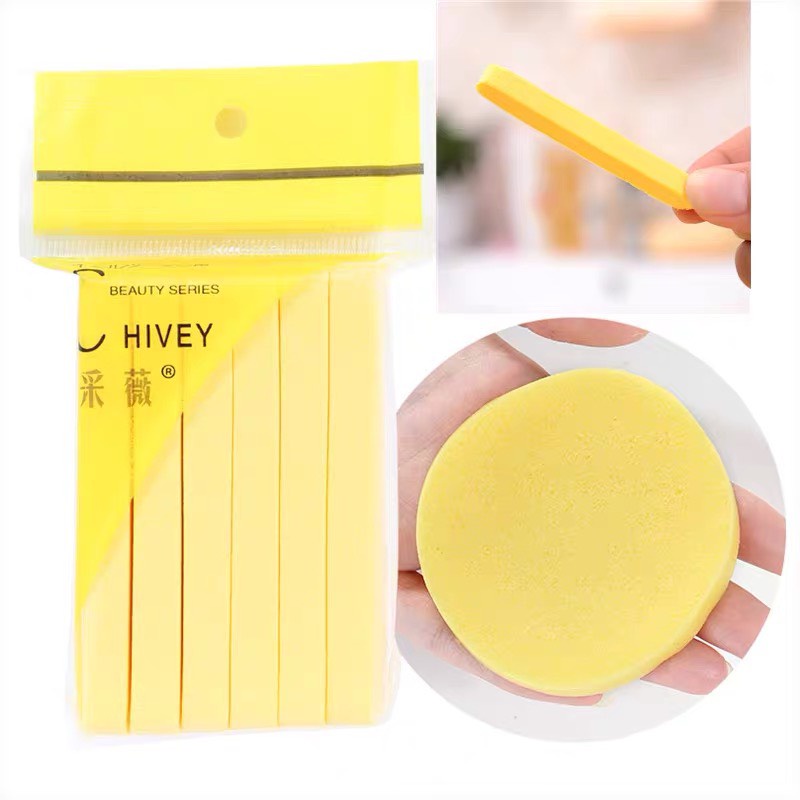Bông nở rửa mặt Chivey gói 12 thanh