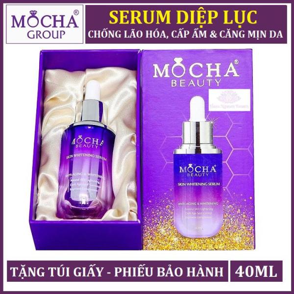 SERUM DIỆP LỤC MOCHA  40ML - Giúp căng mịn trẻ hóa làn da - Hana Nguyễn Beauty nhập khẩu