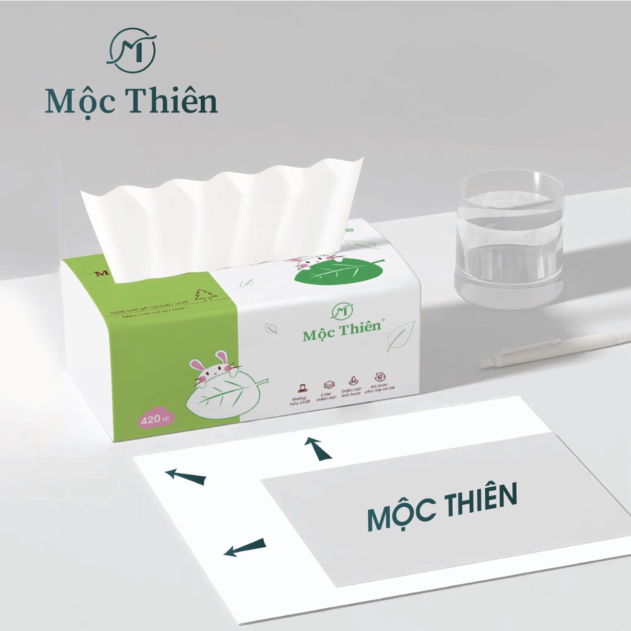 khăn giấy ăn giấy rút đa năng Mộc Thiên thùng khăn giấy 16 Gói lớn cao cấp
