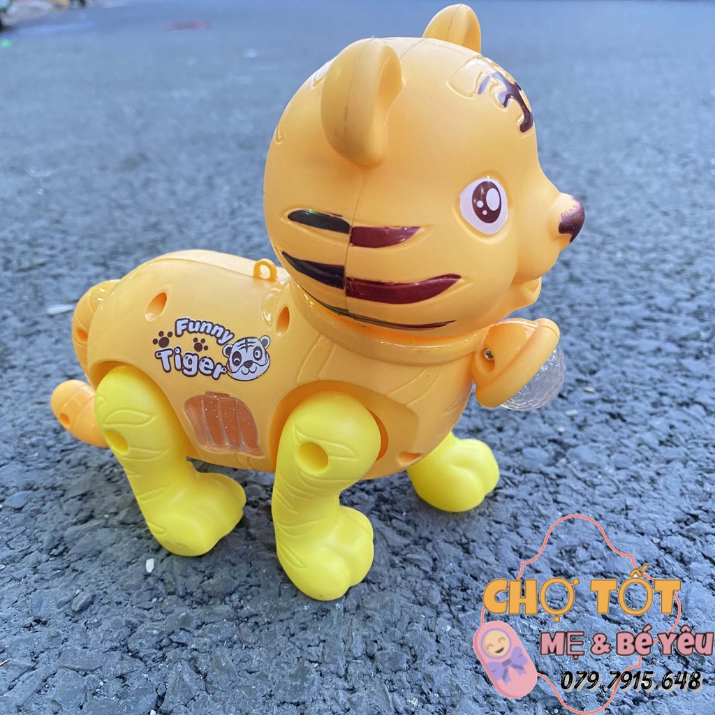 Đồ Chơi Con Cọp Chạy Pin Có Đèn Và Nhạc