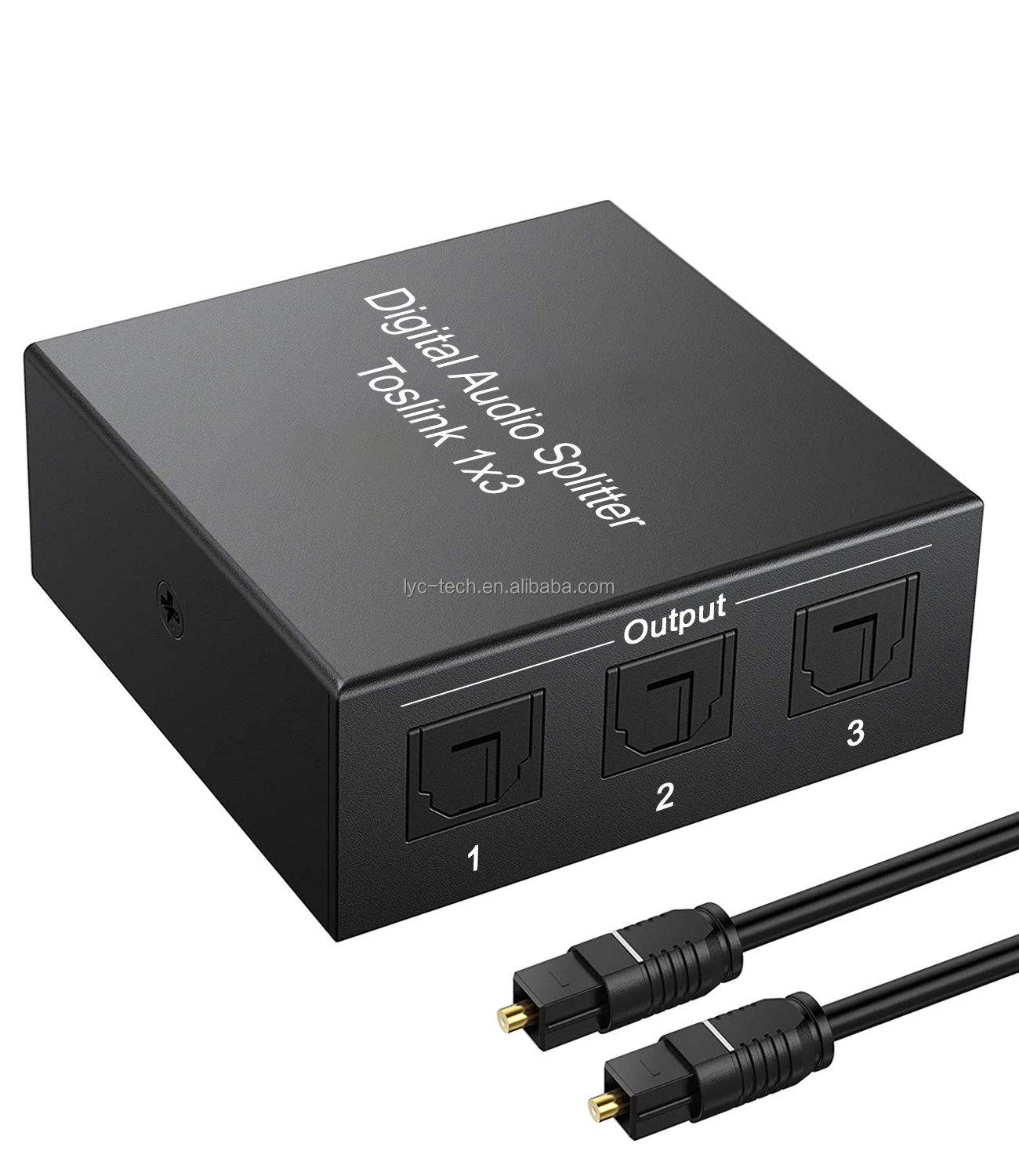 SPDIF digital optical Toslink audio splitter 1x3 splitter audio