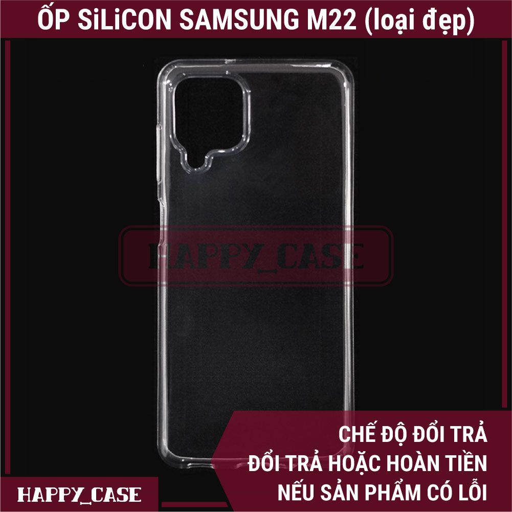 Ốp Lưng Điện Thoại Samsung M22 (Loại Đẹp) Thin Transparent Silicon
