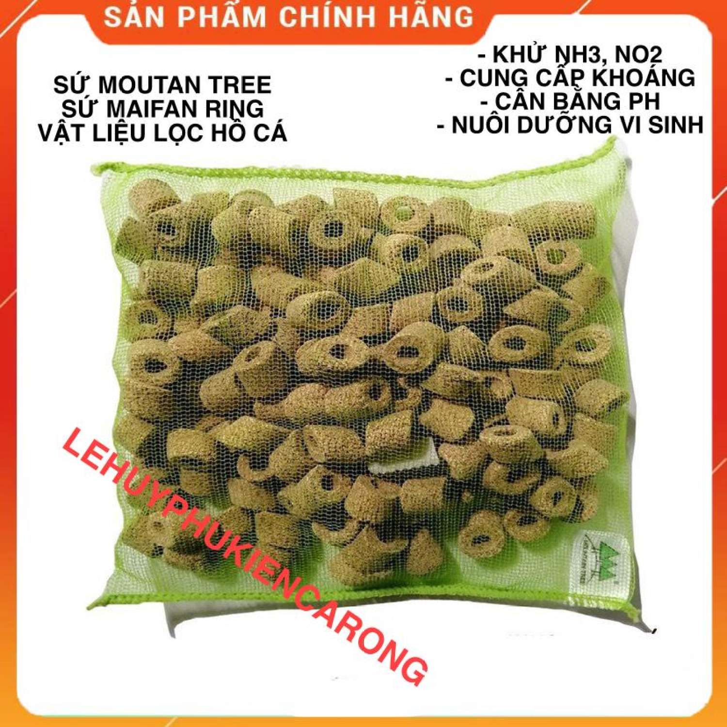 "hoàn tiền đến 10%" sứ lọc bể cá maifan ring mountain tree - sứ lọc cao cấp - khử no2, nh3 và các kim loại nặng