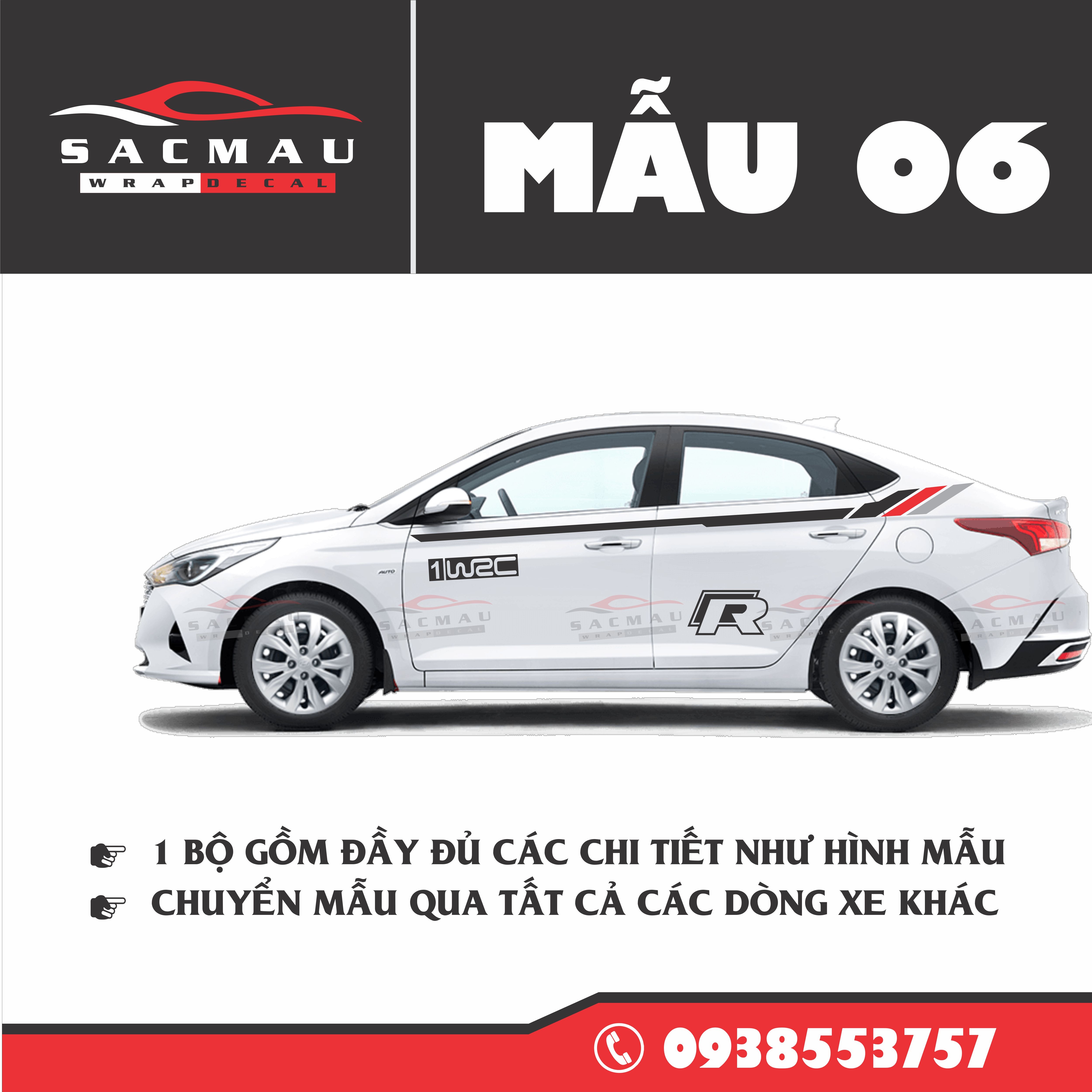 Tem HYUNDAI Accent { 7 MẪU CỰC ĐẸP}