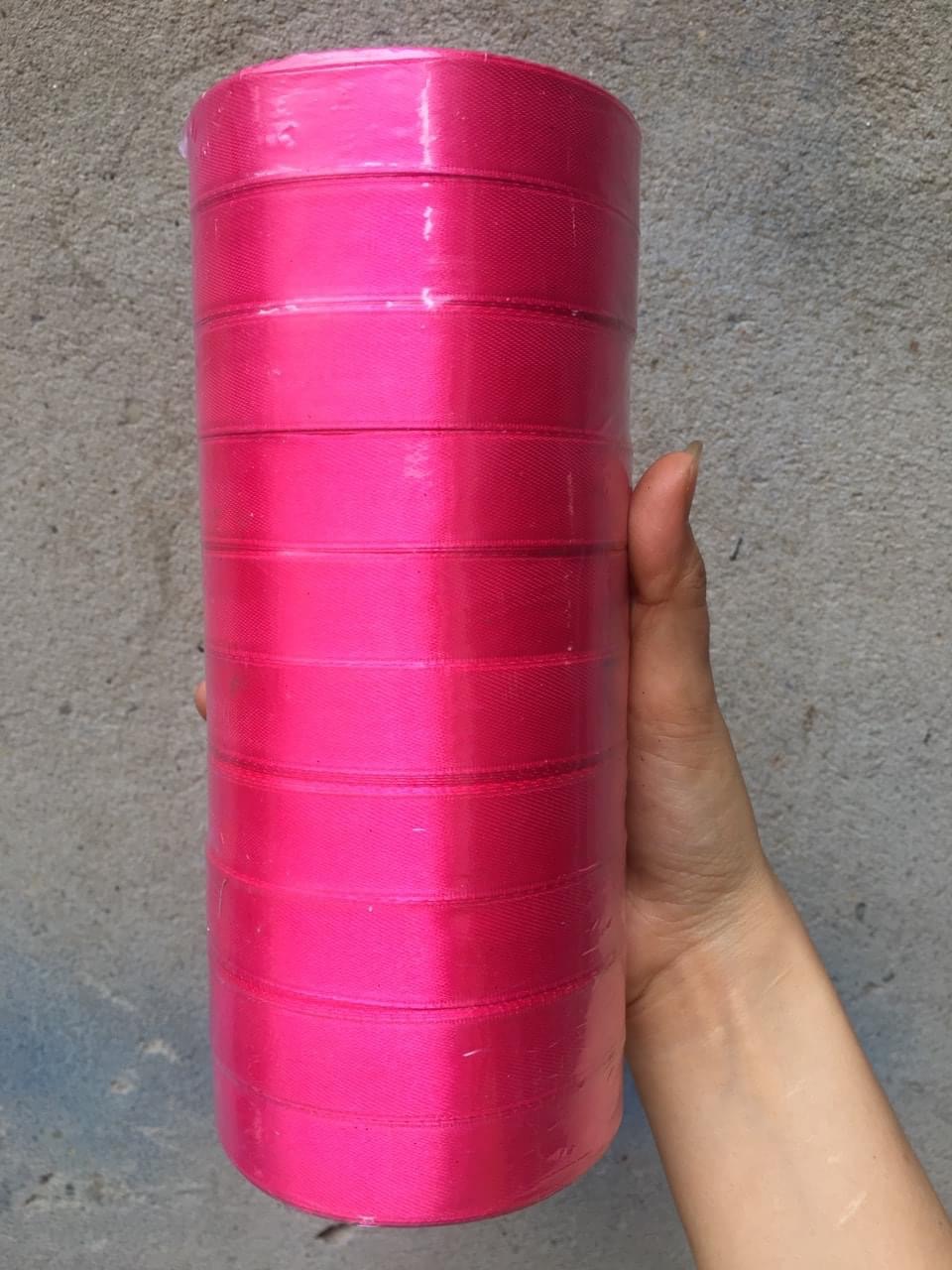 Ruy băng lụa trơn  2 cm/cuộn