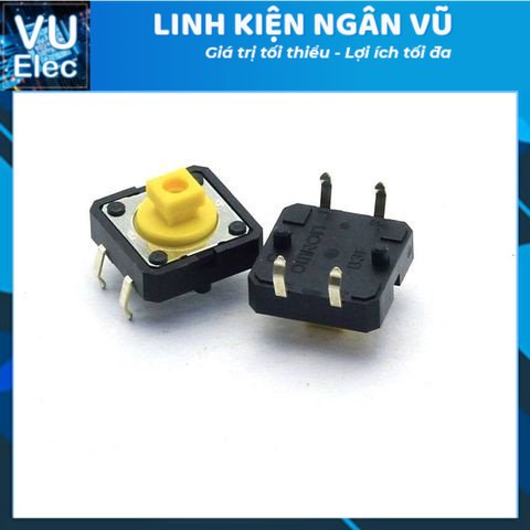 Nút Nhấn 4 Chân 12x12x7.3MM (Omron B3F)