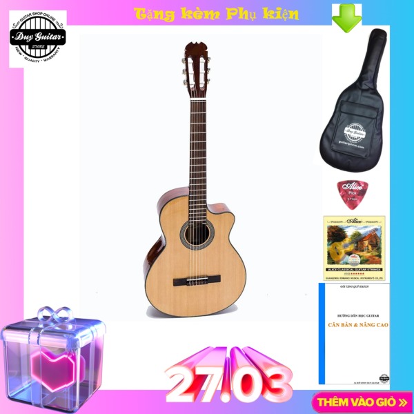Đàn guitar classic DC100J - Duy Guitar - Shop đàn guitar chất lượng dành cho người mới tập - uy tín - giá tốt