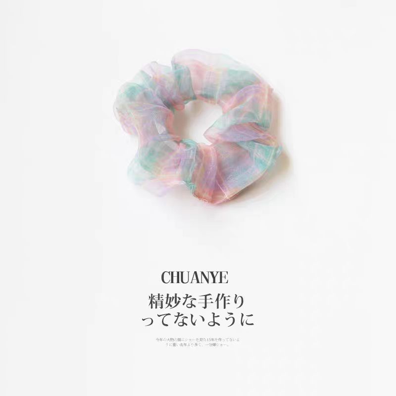 [HCM]Buộc tóc scrunchies cầu vồng