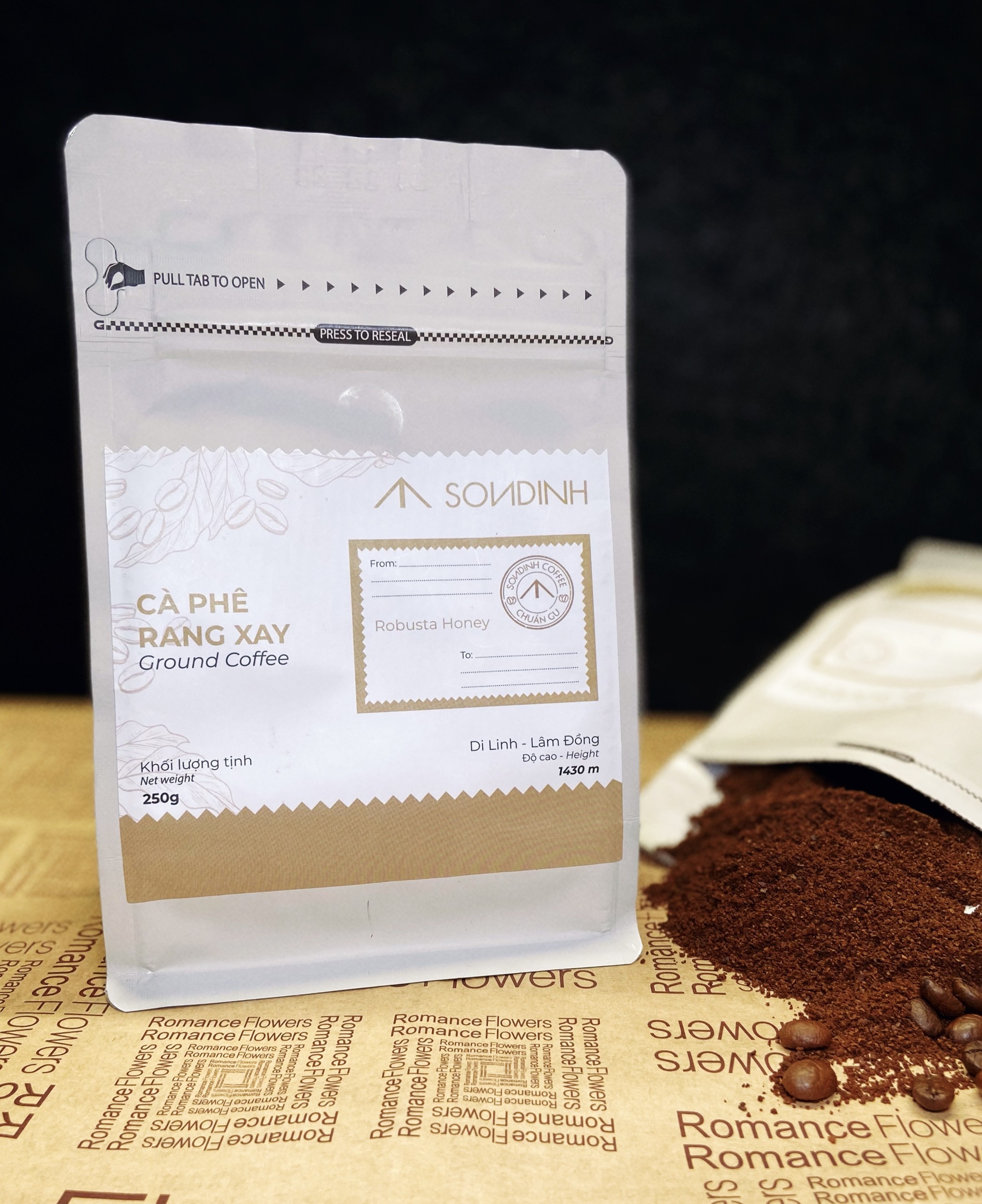 Cà phê rang xay / Ground Coffee (Robusta Honey) - 100% Robusta
