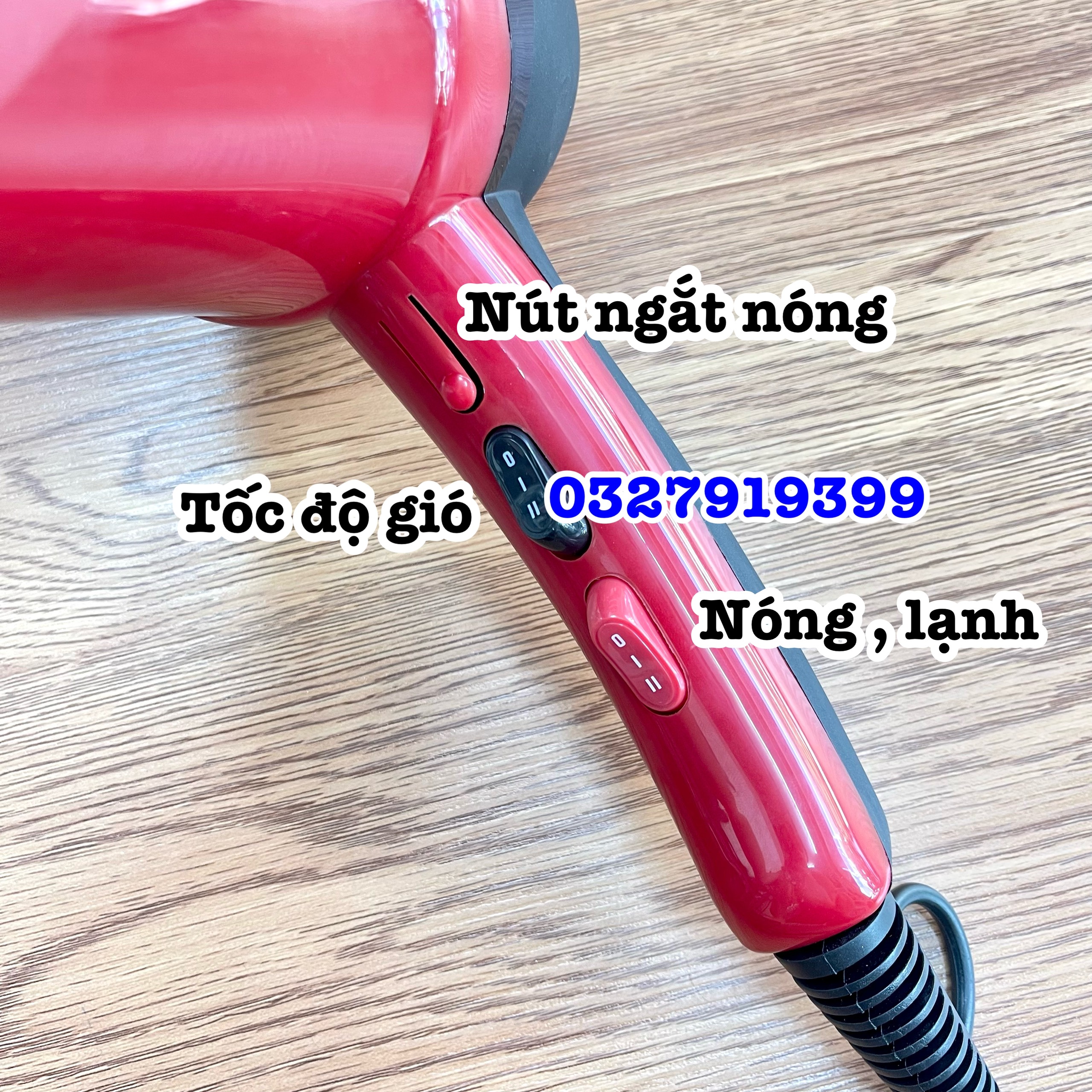 Máy Sấy Tóc VIP 6669 - 2400W Chuẩn Salon, Công Suất Lớn, Thiết Kế Chắc Chắn, Tốc Độ Sấy Nhanh, Luồng Khí Nóng Dịu Nhẹ, Có Đầu Sấy Dẹt 11mm, Dây Dài 3.1m, Bảo Hành 03 Tháng