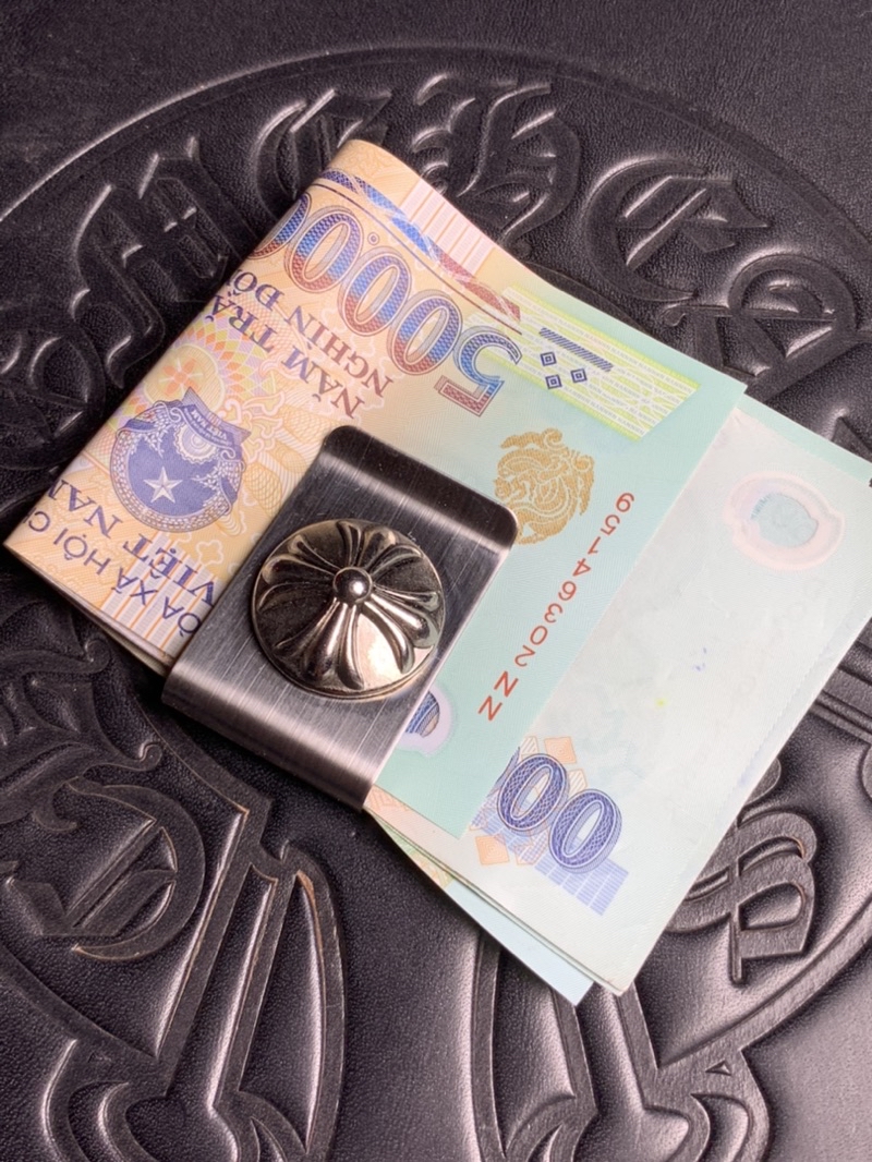 Class full chrome heart Money Clip-chrome heart accessories