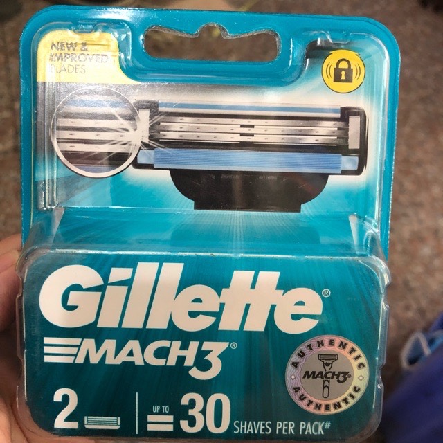 Lưỡi dao cạo Gillette Mach 3 Vỉ 2 lưỡ