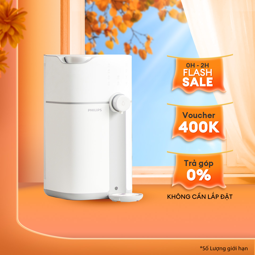 [Trả góp 0%] - [HÀNG CHÍNH HÃNG] Máy Lọc Nước Để Bàn RO Philips ADD6910