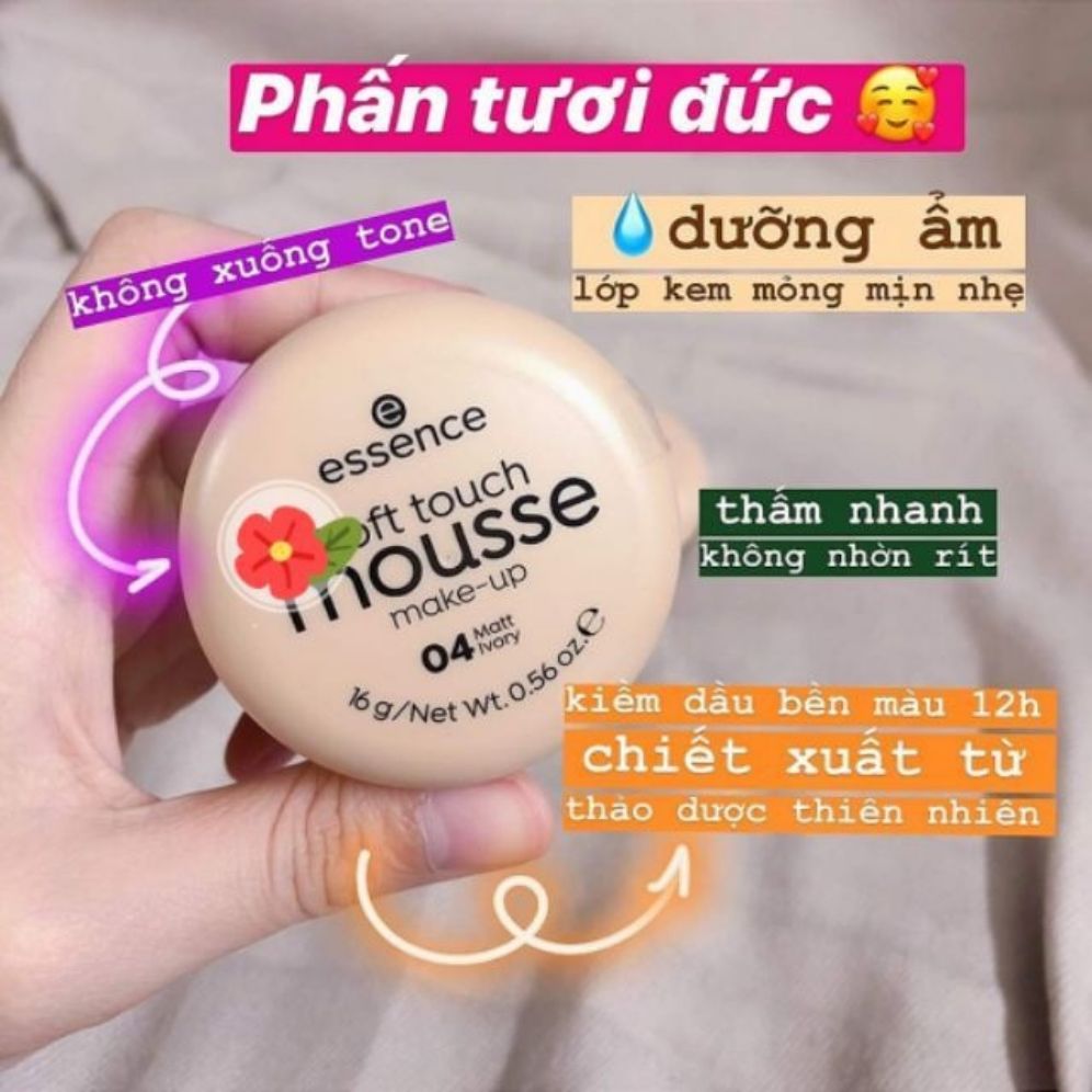 Phấn tươi dạng nén essence soft touch mousse make up