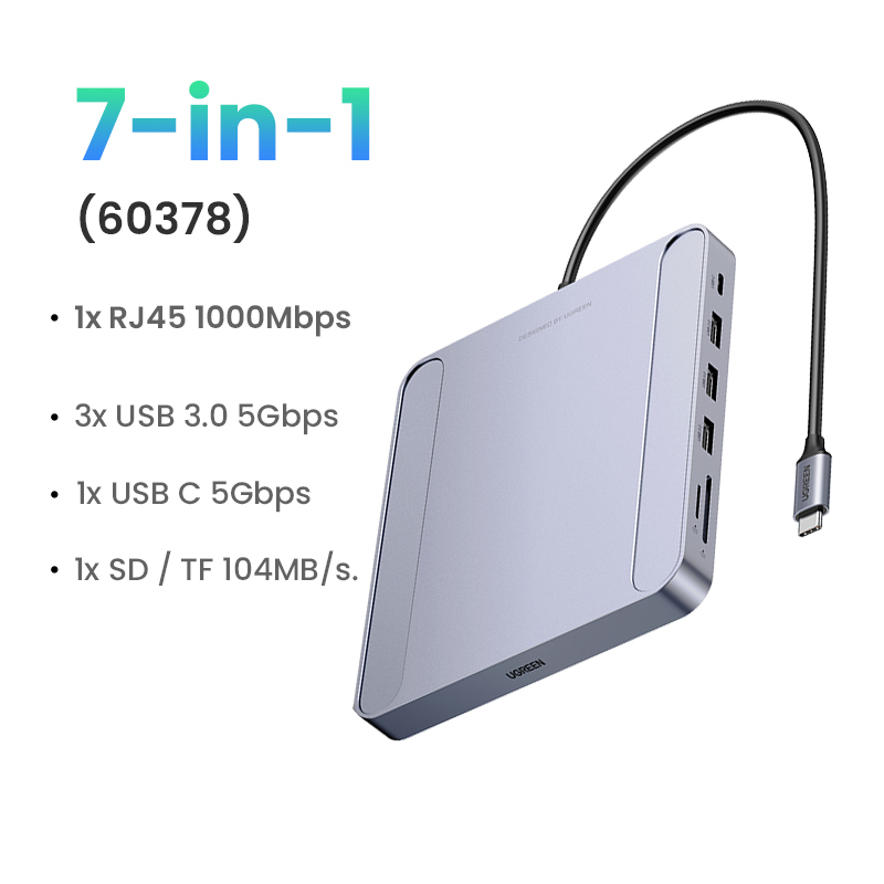 Ugreen type c card reader for imac macbook ipad pro air with usb 3.0 ports pc accessories magnetic 5 in 1 type c tf sd micro sd card reader - midas store
