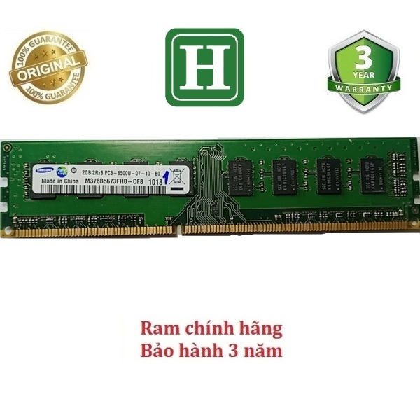Bảng giá Ram PC DDR3 (PC3) 2Gb bus 1066 cho máy bàn bảo hành 3 năm Phong Vũ