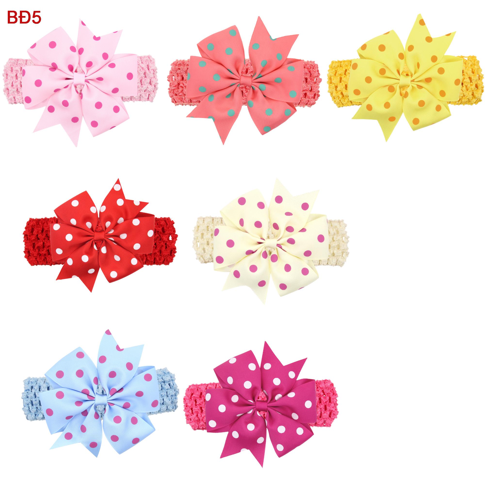 (Chọn mầu) Băng đô handmade phong cách châu Âu AHBĐ5 phụ kiện tóc cho bé thêm yêu