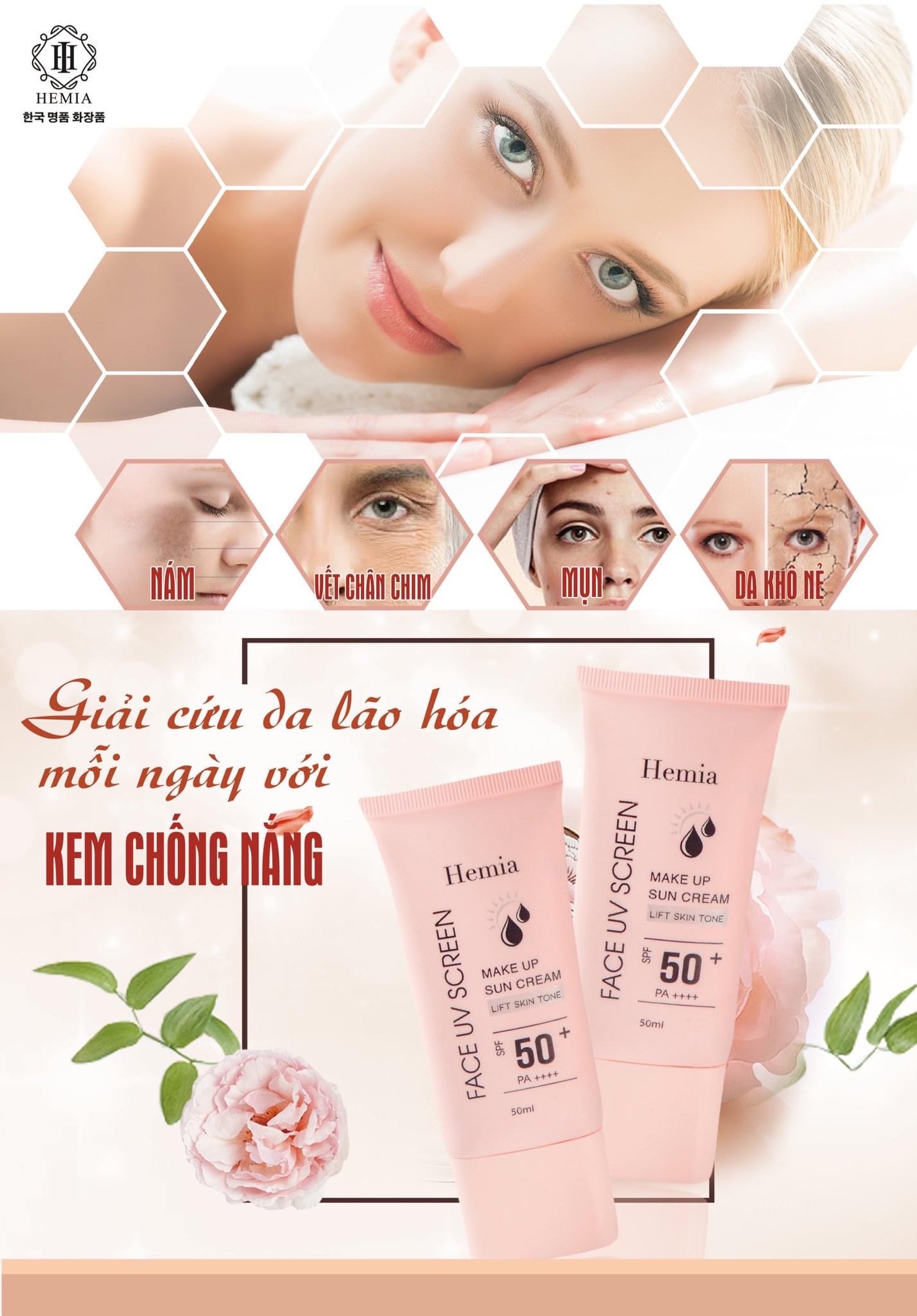 [HCM]KEM CHỐNG NẮNG HEMIA
