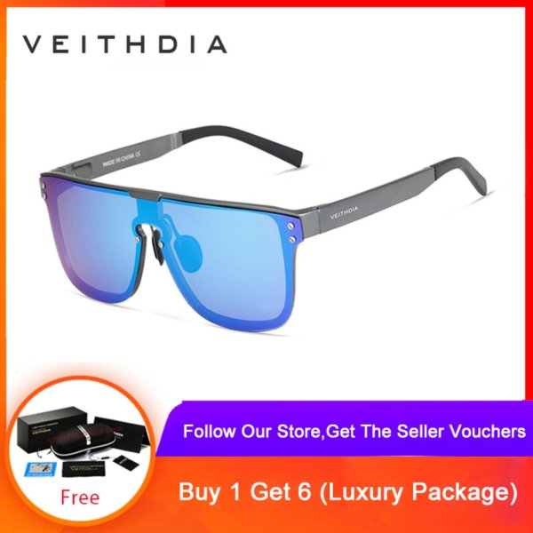 Giá bán VEITHDIA Fashion Retro Aluminum Sunglasses Polarized Eyewear Accessories Sun Glasses For Men 6881