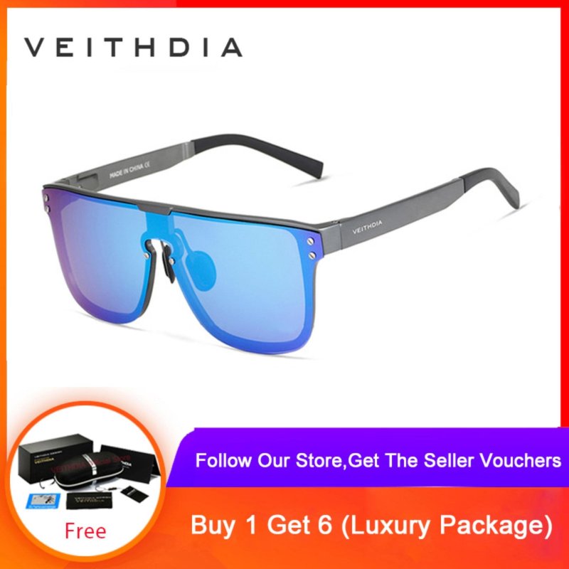 Mua VEITHDIA Fashion Retro Aluminum Sunglasses Polarized Eyewear Accessories Sun Glasses For Men 6881