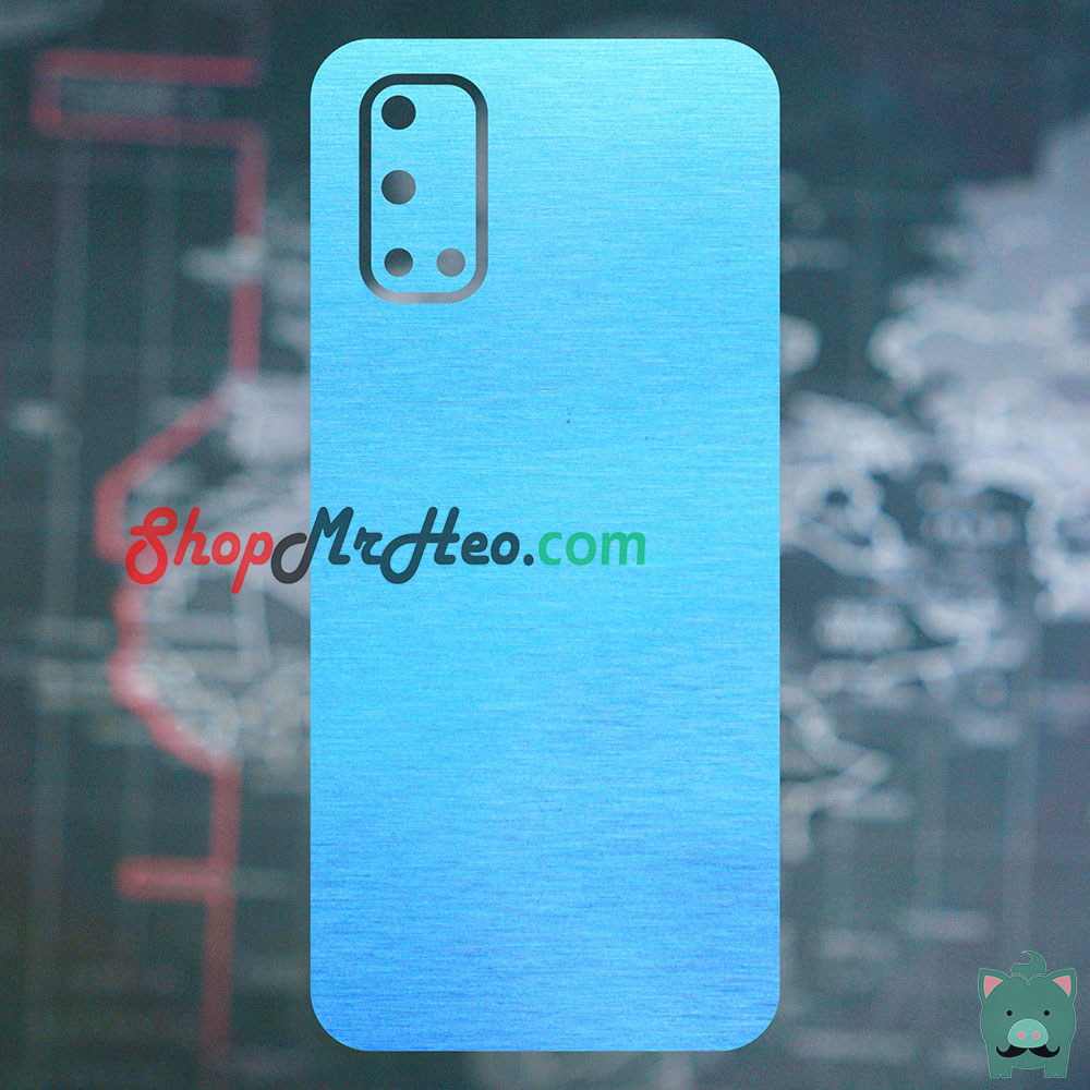 [HCM]SKin Dán Mặt Sau Lưng Vân Nhôm Realme Q2