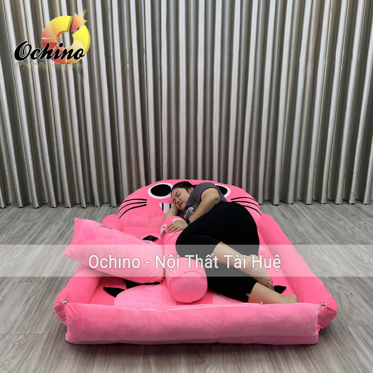 Nệm thú bông, Giường HÌnh Thú Ngộ Ngĩnh cho bé Handmade cao cấp size 1m6-1m1