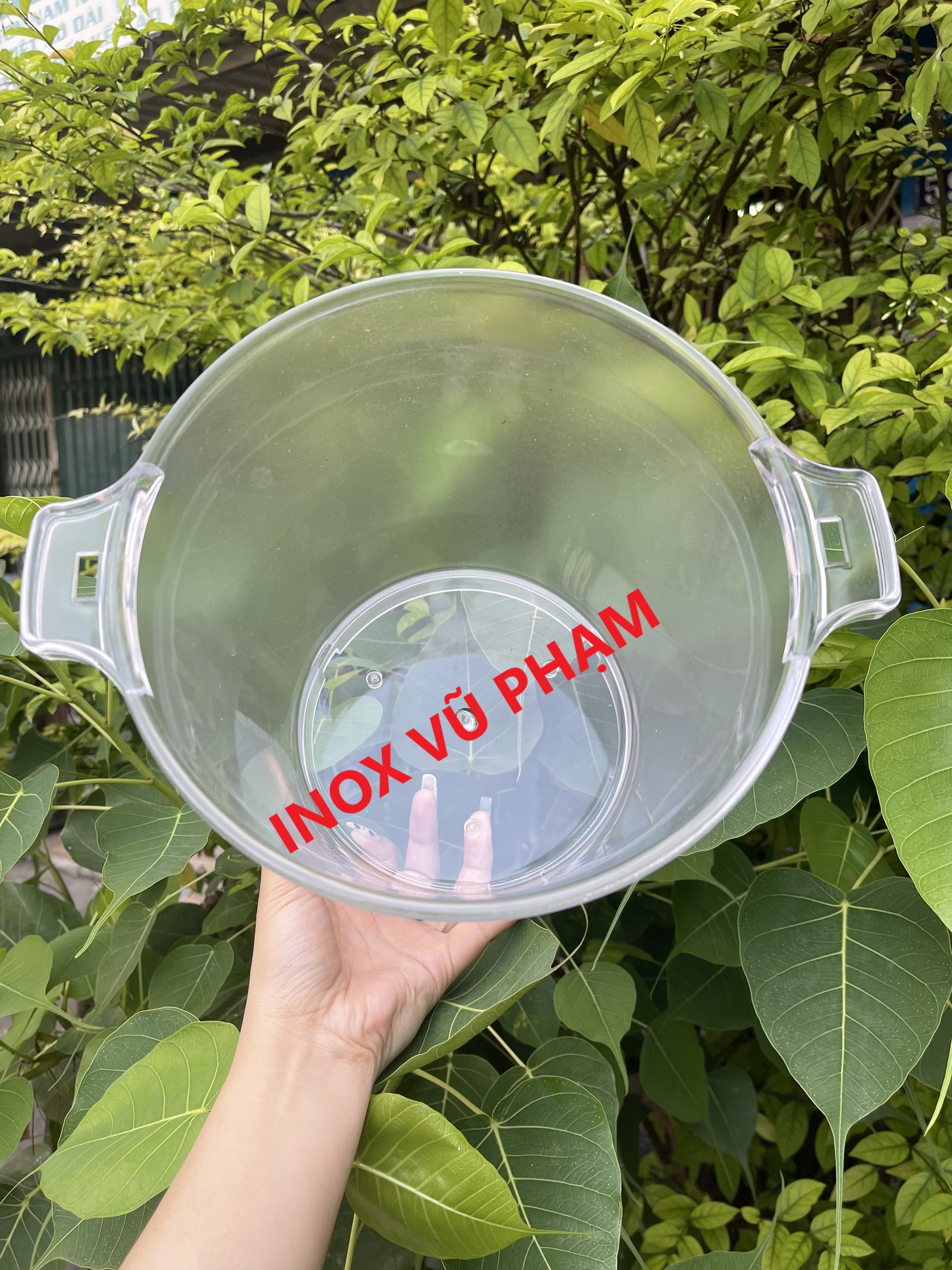 XÔ NHỰA MICA ƯỚP BIA,RƯỢU VANG,ĐỰNG ĐÁ (HÌNH TRÒN) (Ảnh thật shop tự chụp)