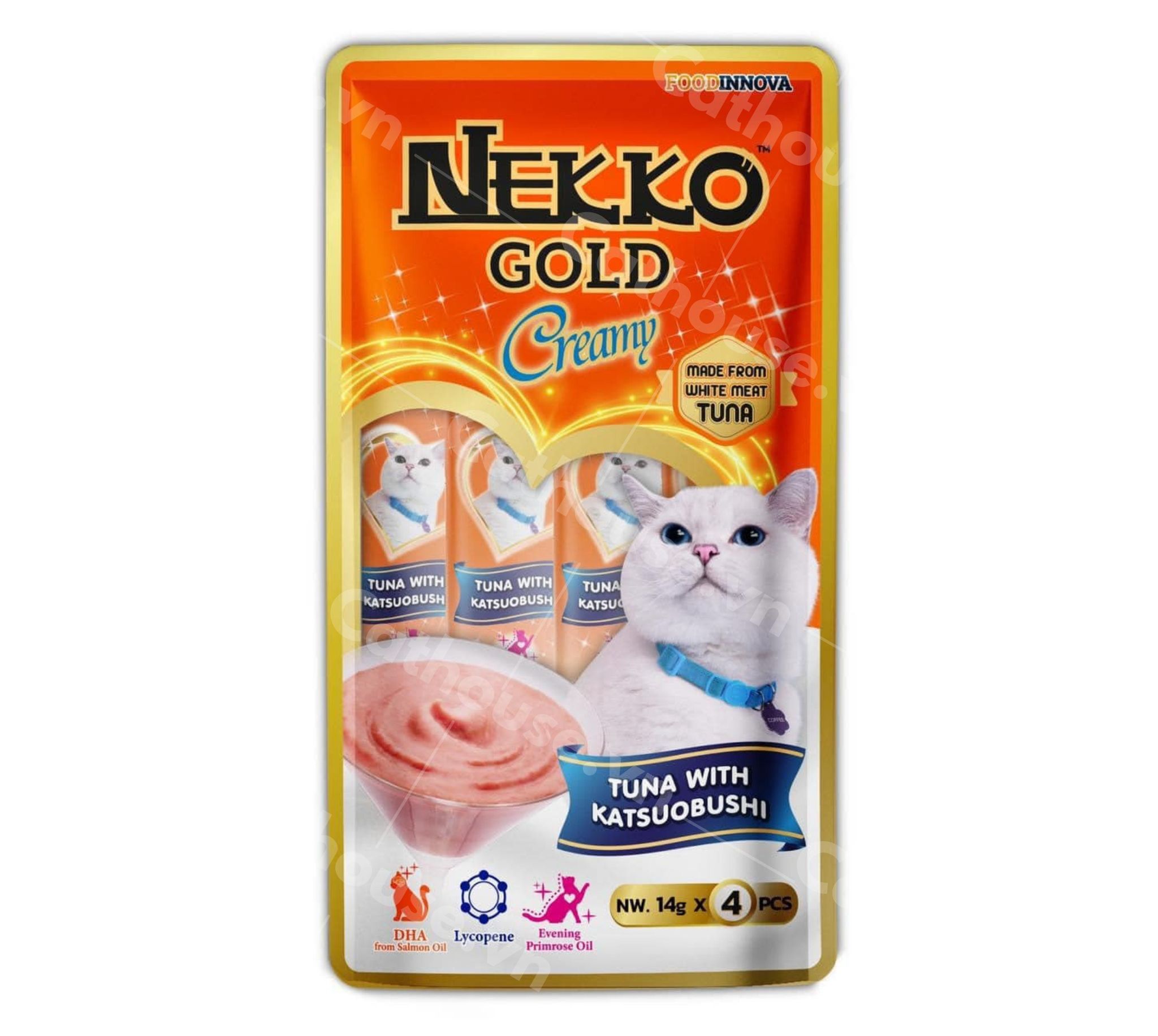 Súp Thưởng Cho Mèo Nekko Gold Creamy (4 Thanh) - [Nông Trại Thú Cưng]