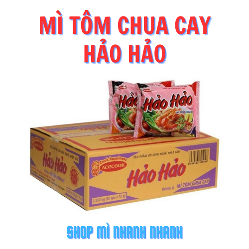 Thùng mì gói Hảo Hảo tôm chua cay 75gr