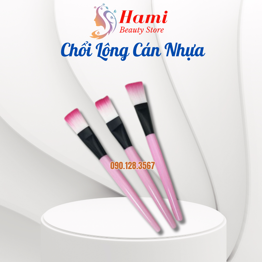 Chổi cọ quét mặt nạ, chổi cán nhựa quét mặt nạ cho cá nhân và spa
