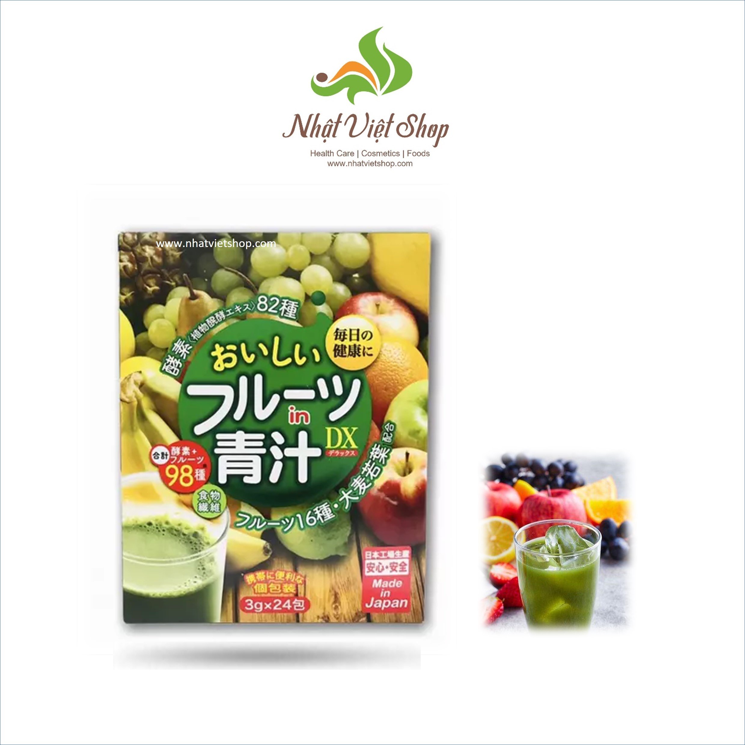 Bột trái cây bổ sung vitamin dx nhật 72g