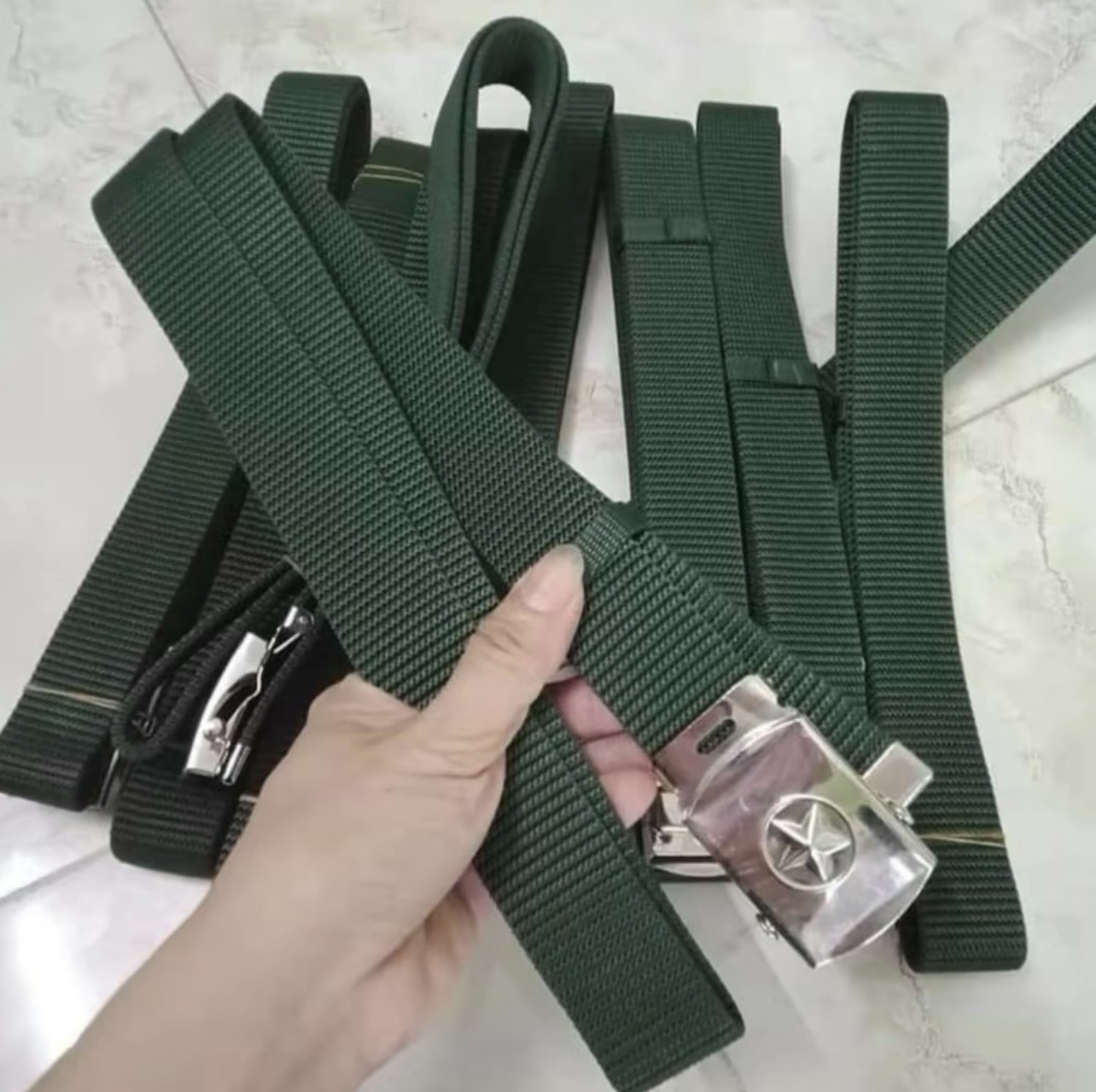 Dây lưng dù xanh