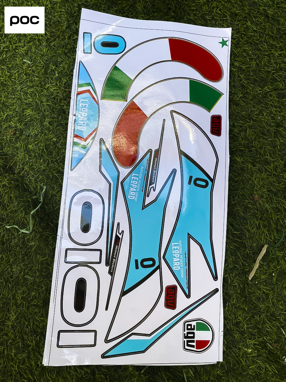 Tem DECAL LEOPARD DÁN MŨ BẢO HIỂM FULLFACE