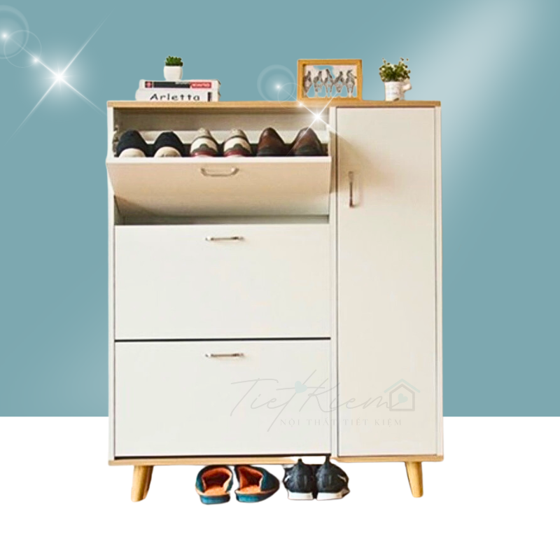 Tủ giày đẹp bằng gỗ NTTK TG88698