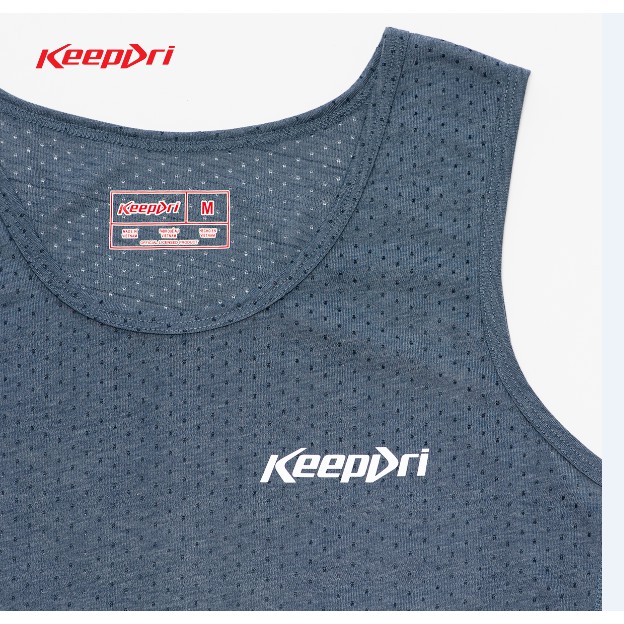 Áo Thun Thể Thao Ba Lỗ Keepdri Màu Xám KBMX02