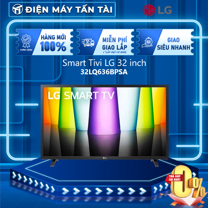 Smart tivi lg 32 inch 32lq636bpsa - giao toàn quốc - freeship hcm