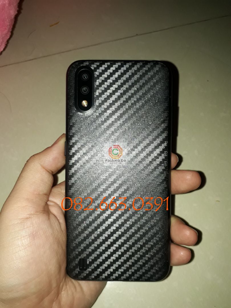 Miếng dán mặt lưng skin carbon Samsung Galaxy A01