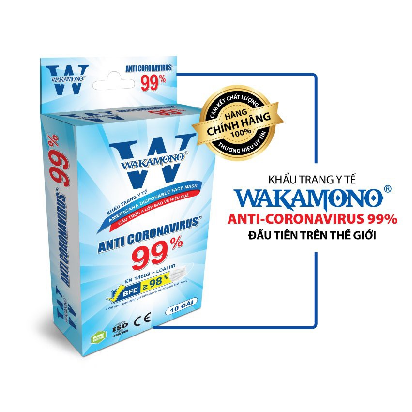 Wakamono khẩu trang y tế 4 lớp