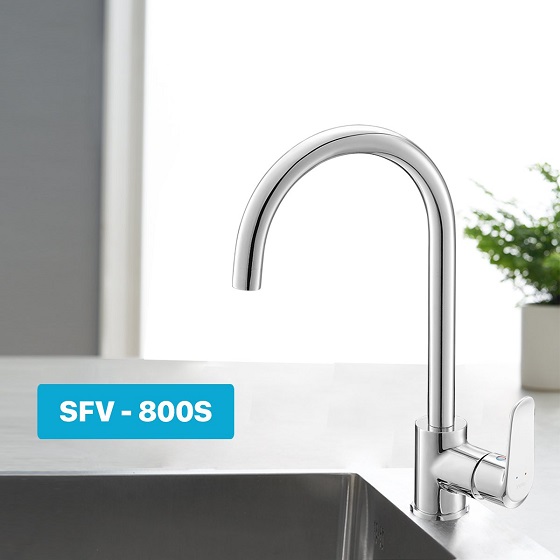 Vòi rửa chén nóng lạnh inax sfv 800s, vòi bếp nóng lạnh inax sfv-800s, vòi rửa bát nóng lạnh inax, cam kết chính hãng